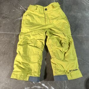 Columbia OMNI-HEAT Youth Toddler Unisex 2T Yellow Lime Snow Pants Adjustable